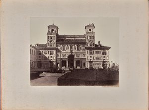 Villa Medici; průčelí do zahrady, nyní Francouzská akademie