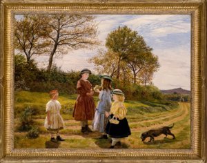 James Archer, Sběrači květin / Gemälde, 1863