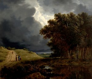 Okraj lesa, bouře přichází, 1826 od James Arthur OConnor