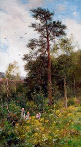 Zákoutí v přírodní zahradě, 1879.