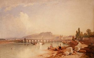 Coblenz a Ehrenbreitstein od James Baker Pyne