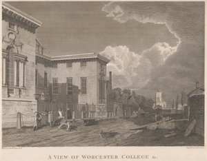 Pohled na Worcester College &c.