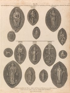 Seals of Whalley Abbey od James Basire