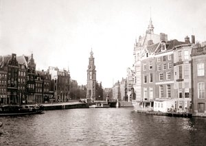 Canal, Amsterdam, 1898.