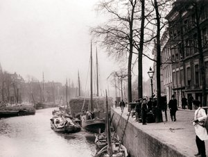 Kanálové lodě, Rotterdam, 1898.