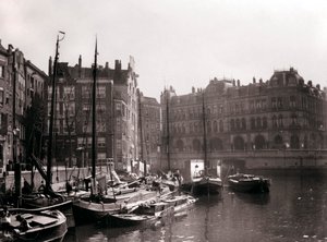 Kanálové lodě, Rotterdam, 1898.