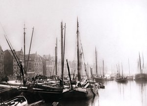 Kanálové lodě, Rotterdam, 1898.