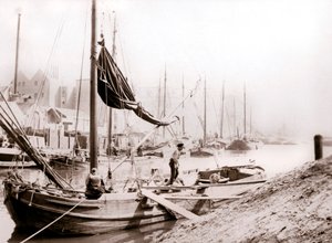 Kanálové lodě, Rotterdam, 1898.