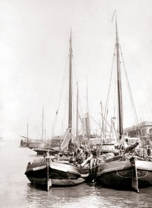 Kanálové lodě, Rotterdam, 1898. od James Batkin