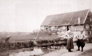 Obyvatelé ostrova Marken, Nizozemsko, 1898. od James Batkin
