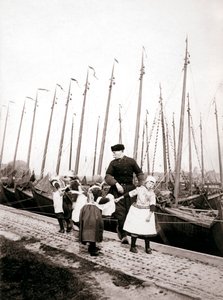 Lidé z Marken Island, Nizozemsko, 1898