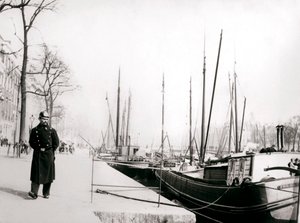 Policista u kanálu, Rotterdam, 1898. od James Batkin