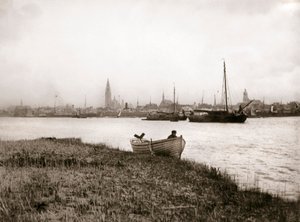 Veslice u kanálu, Rotterdam, 1898.