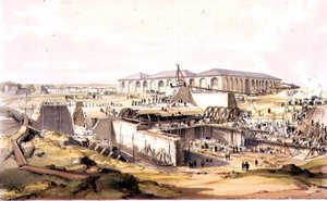 Building the Stationary Engine House, Camden Town, 28. dubna 1837, vyryto umělcem
