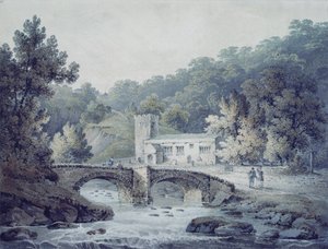Kostel a most, Hubberholme, Yorkshire