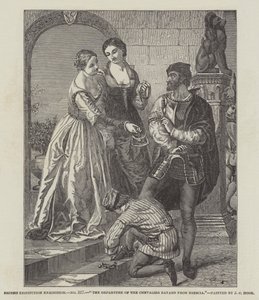 Odjezd Chevalier Bayard z Brescie od James Clarke Hook