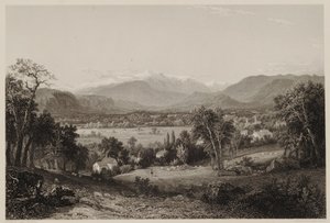 Mount Washington z údolí Conway, podle Johna F. Kensetta, ryl James Smillie, tisk J. Dalton