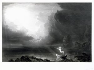 Cesta života — stáří, c. 1855 (rytina)