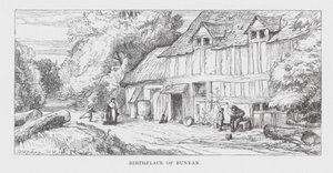 Bunyanovo rodiště (rytina) od James Dawson Watson
