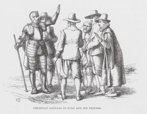 Křesťan odpovídá By-Ends a jeho přátelé (rytina) od James Dawson Watson