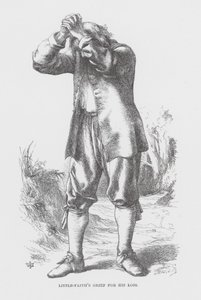 Little-Faithův zármutek nad jeho ztrátou (rytina) od James Dawson Watson