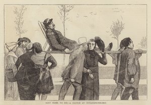 Poslal domů zemřít, skica v Boulogne-sur-Mer od James Dromgole Linton