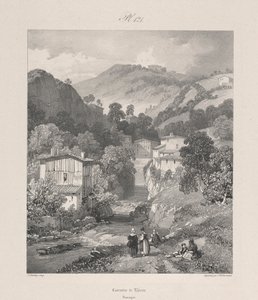 Vodopády Thiers, Auvergne od James Duffield Harding