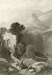 Klášter Il Santo Cosimato, Tivoli, nedaleko Říma od James Duffield Harding