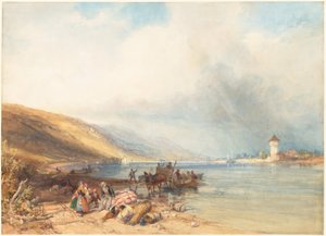 Oberlahnstein na Rýnu od James Duffield Harding
