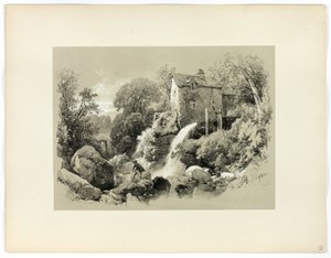 Pandy Mill, z Malebných výběrů od James Duffield Harding