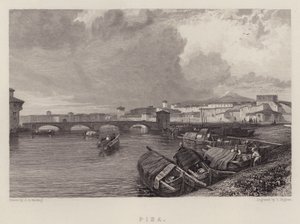 Pisa (barevné lito) od James Duffield Harding