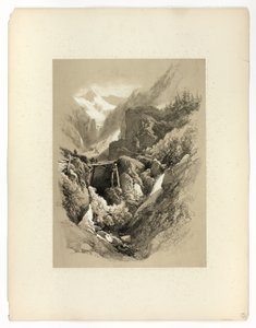 Saint Gothard, W. Wasen, z Malebných výběrů od James Duffield Harding