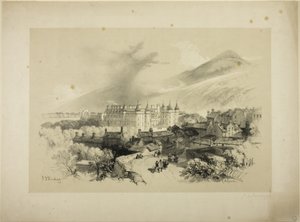 Palác Holyrood od James Duffield Harding