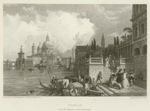 Benátky, od vchodu do Canal Grande od James Duffield Harding