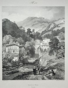 Malebné a romantické cesty starověkou Francií. Auvergne..., 1825. od James Duffield Harding