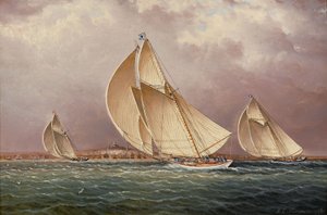 Jachting v bostonském přístavu
