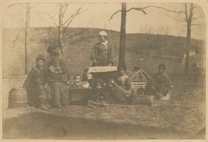 Bílý tisk zotročených žen a jejich dětí poblíž Alexandrie..., 2. prosince 1861 až 10. března 1862. od James E. Larkin
