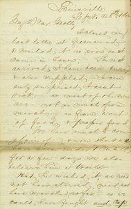 Dopis Jamese E. Love, Louisville, Molly, 28.–30. září 1862 od James Edwin Love