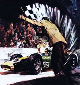 Jim Clark vyhrál velký americký závod od James Edwin McConnell