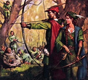 Robin Hood a panna Marian od James Edwin McConnell