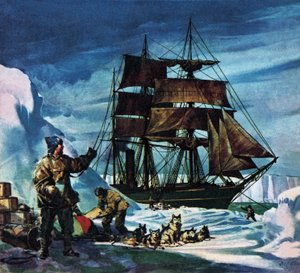 Terra Nova v Antarktidě od James Edwin McConnell