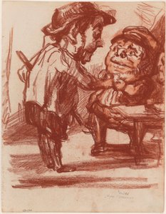 Nach Daumier: Die fröhlichen Jäger od James Ensor