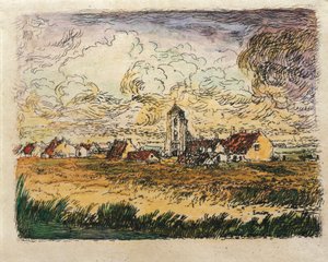 Belgie, Malý výhled na Mariakerke od James Ensor
