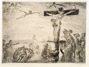 Kristus mučený ďábly od James Ensor