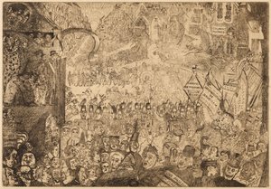 Kristův vjezd do Bruselu od James Ensor