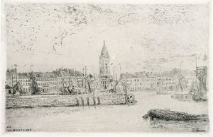 Pohled na Ostende z východu od James Ensor