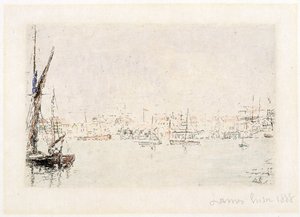 Pohled na přístav v Ostende od James Ensor