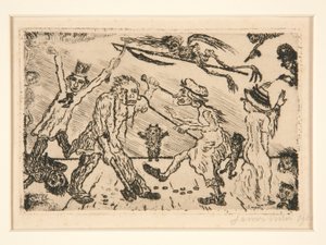 La col?re (Wrath), z portfolia Les p?ch?s capitaux (The Deadly Sins) od James Ensor