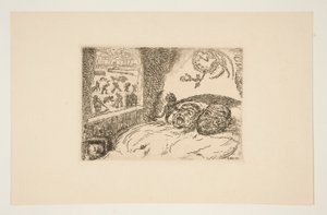 La paresse (Sloth), z portfolia Les p?ch?s capitaux (Smrtelné hříchy) od James Ensor