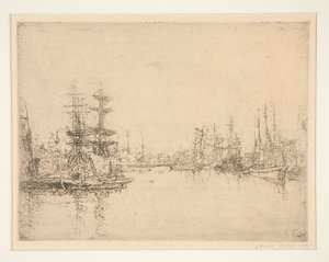 The Main Dock, Ostende (The Main Dock, Ostende) od James Ensor